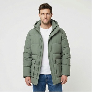 Chaqueta acolchada para hombre impermeable y a prueba de viento con estampado de logotipo personalizado de alta calidad al mejor precio, chaqueta acolchada personalizada de talla grande para hombre - Product Image 1