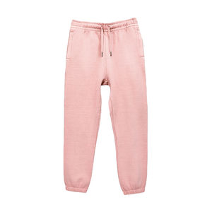 Pantalon de survêtement décontracté rose pour homme, 100 % coton tricoté, taille élastique avec cordon de serrage, poches latérales, poids moyen, idéal pour l'automne - Product Image 6