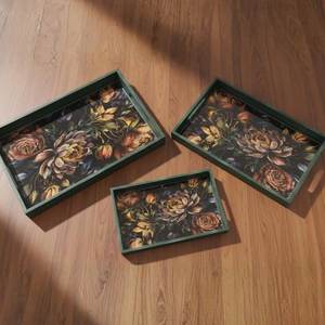 Handcrafted <b>Square</b> Shape Design Pattern Tray Kitchenware Storage Serving Tray Restaurant Use Storage Serving Tray By UO INDIA - Product Image 2