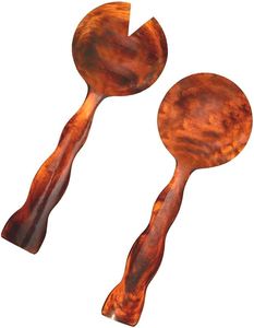 Cuillères en résine façonnées avec long manche, design luxueux, durables et écologiques pour les cadeaux de fête - Product Image 4