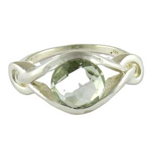 ดังนั้นในความรัก! สีเขียวอเมทิสต์925แหวนเงินสเตอร์ลิงเครื่องประดับเงินเครื่องประดับเงิน - Product Image 1