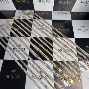 สร้อยคิวบาลิงค์ โมอิสซาไนต์ ชุบทอง เงินแท้ 925 ทรงเหลี่ยมเจียระไน ได้รับการรับรองจาก IGI ระดับ VVS สไตล์ฮิปฮอป เครื่องประดับคุณภาพสำหรับทุกเพศ - Product Image 2