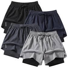 Men’s 2-in-1 Running Shorts Quick-Dry Athletic Gym Shorts –Double <b>Layer</b> Performance Workout Shorts – Custom Logo Fitness Apparel - Product Image 3