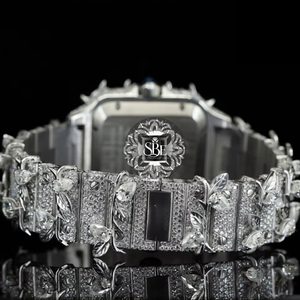 Reloj de Cuarzo de Lujo para Hombre, Totalmente Cubierto de Diamantes, Reloj de Pulsera de Acero con Corte de Diamante, Estilo Hip-Hop, al Mejor Precio - Product Image 5