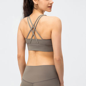 Soutien-gorge de sport pour femme en promotion – Haute qualité, extensible dans 4 directions, respirant, écologique, élasticité moyenne, XS personnalisable à l'avant - Product Image 6