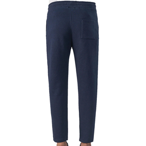 <b>Men's</b> <b>Navy</b> Blue Cotton Sweatpants Elastic Waist Casual <b>Joggers</b> Side Pockets Midweight Autumn Wear - Product Image 2