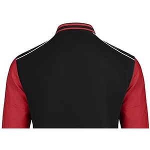 Top Trending High Street Men 100% Cotton Stand Collar Front Brown Blank Casual Letterman Winter Varsity Jackets for Bulk Sale - Product Image 5