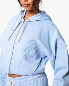 Vente Flash : Sweats à Capuche Oversize en Gros pour Femmes – Sweats à Capuche et Sweatshirts Zippés Streetwear à Manches Longues Personnalisables pour l'Hiver - Product Image 4