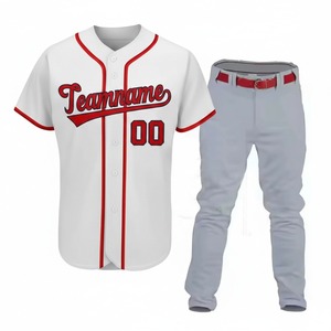 Uniforme de Béisbol Transpirable para Adultos, Venta Caliente, Logotipo y Nombre del Equipo Personalizados, 100% Poliéster Antibacterial, Precio al por Mayor - Product Image 6