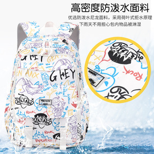 Large Capacity Waterproof <b>Backpack</b> for Primary School Girls Spine Protection Designed to Reduce Burden - Product Image 6
