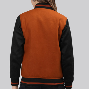 Veste universitaire unique à manches longues pour femme, en polyester durable, style Letterman, élégante et fonctionnelle pour un usage quotidien décontracté - Product Image 2