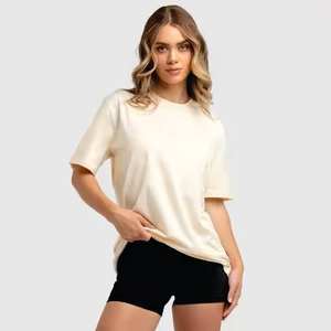 Camisetas Extra Grandes Estampadas para Mujer, Tejido Suave, Transpirable y Ligero, Ajuste Cómodo, Ropa Urbana, OEM, Marca Privada, Exportación al por Mayor - Product Image 5
