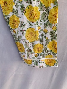 Conjunto de Pijama de Algodón 100% con Estampado Floral, Ropa de Dormir para Verano y Otoño, Estilo Casual Suave y Liso - Product Image 4