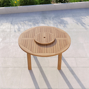 Home Garden Modern Outdoor Furniture Wooden Garden Dining <b>Sets</b> Hotel Outdoor Teak Patio - Luxus - Product Image 6