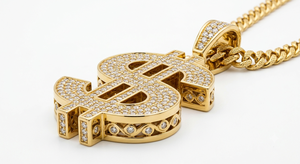 Collar con Colgante de Cruz de Acero Inoxidable Chapado en Oro de 18K con Cadena de Eslabones de Circonio, Joyería Cristiana Hip Hop para Hombre y Mujer, Regalo - Product Image 5