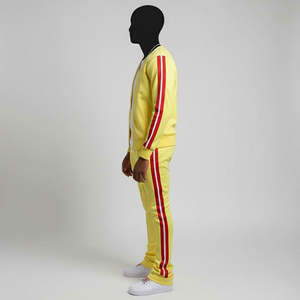 Ensemble de survêtement en coton respirant et coupe-vent pour homme, écologique, deux pièces, coupe classique, streetwear - Product Image 4