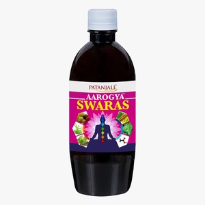 Extracto Herbal Líquido Patanjali Aarogya Swaras en Botella, Suplemento Oral de Grado Alimenticio - Product Image 1