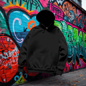Sudadera con capucha extragrande de algodón grueso tipo polar, estilo streetwear, OEM - Product Image 3