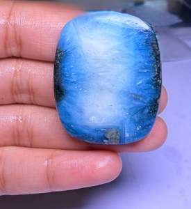 Vente en gros de pierres précieuses naturelles de qualité supérieure, cristal blanc bleu glacier, cabochons de formes variées, pour la fabrication de bijoux - Product Image 4