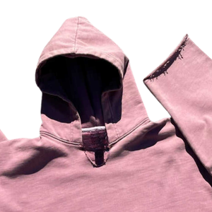 Sweat à capuche personnalisé vierge pour impression, style streetwear, pull à capuche tendance, coupe oversize, qualité supérieure - Product Image 2