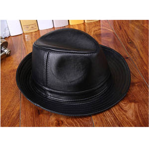 Sombrero Vaquero de Cuero Genuino de Alta Gama, Hecho a Mano, Estilo Western Outback, para Aventuras al Aire Libre y Viajes - Product Image 1
