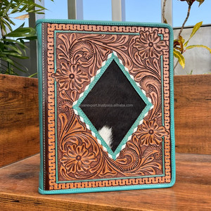 Classeur personnalisé à 3 anneaux en cuir usiné à la main pour femmes, organisateur de portefeuille à fermeture éclair en cuir de vachette de haute qualité. - Product Image 4