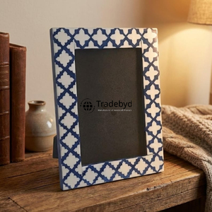 Marco de Fotos de Lujo con Incrustaciones de Hueso, Diseño Creativo, Acabado Brillante, Hecho a Mano, Decoración para el Hogar por Tradebyd - Product Image 3