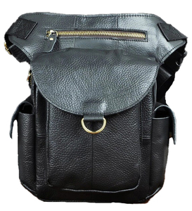 Sac de cuisse en cuir à bandoulière croisée, style holster, pochette de transport sécurisée pour l'extérieur, ceinture réglable, élégant et moderne - Product Image 6
