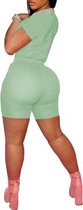 Wholesale Custom Logo Plain Blank Sports 2 Piece Yoga Shorts <b>Set</b> Quick Dry Gym Workout Training Fitness Yoga <b>Sets</b> for Women - Product Image 4