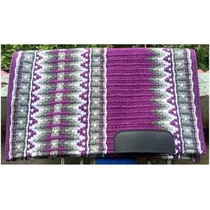 Couverture de selle western en laine tissée à la main de qualité supérieure, durable, avec rembourrage en cuir véritable, polyvalente pour l'équitation - Product Image 3
