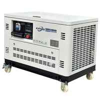 Générateurs silencieux à essence monocylindres 4 temps 50/60Hz 5KW 8KW 10KW 12KW 15KW à faible bruit, groupe électrogène de secours
