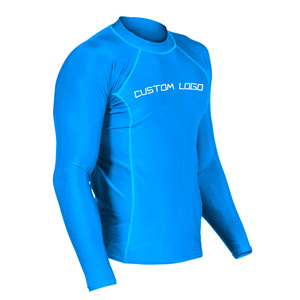 <b>Men</b> Full Sleeve Rash Guard Custom Logo Sublimation Printed Quick Dry Spandex <b>Swim</b> Surf Shirt Adult UPF50+ 140g - Product Image 3