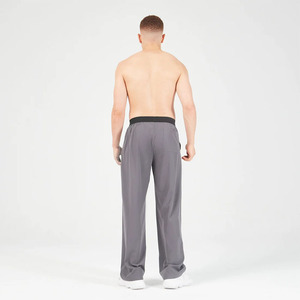 Stonefield <b>Men</b> Casual Loose Fit Wide Leg Super Soft 100% Cotton <b>Stretch</b> Drawstring Joggers Pants with Side Pockets - Product Image 2