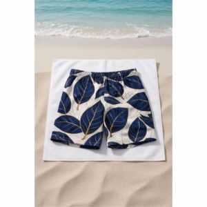 Dry Camo Print Beachwear Summer Mesh Swim Trunks for <b>Men</b> and Tie-Side <b>Bikini</b> for Women - Product Image 5