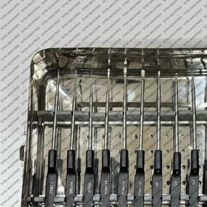 Hot Selling 14 PCS Codmann Microdiscectomy Karlin Cervical Curettes Set with Sterilization Tray Spine Surgical <b>Instrument</b> Set CE - Product Image 2