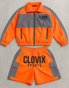 Custom Men Windbreaker <b>Jacket</b> And Shorts Set Breathable Nylon Sportswear <b>Lightweight</b> <b>Running</b> Fitness Tracksuit - Product Image 3