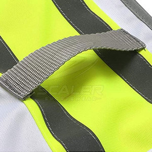 Chaleco de seguridad reflectante duradero con cierre de cremallera para trabajadores de la construcción y sitios de trabajo al aire libre - Product Image 6