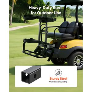 Portaoggetti per Sedile Posteriore di Golf Cart, 27.8 X 16.1 X 30.9 Pollici, Compatibile con la Maggior Parte dei Carrelli, Salvaspazio, per Barra di Supporto Posteriore - Product Image 4