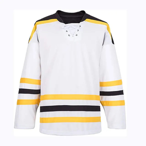 Maillots de hockey sur glace personnalisés en gros, pas chers, à séchage rapide, respirants, antibactériens, uniformes sportifs pour adultes - Product Image 5