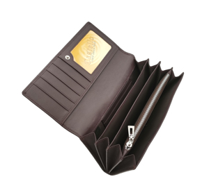 [Best Selling] Castello Genuine Cowhide Soft Leather ALL-IN-ONE <b>Long</b> <b>Wallet</b> W/phone Pocket Men's Women's Unisex Black Brown - Product Image 4