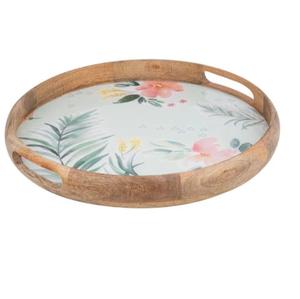 Bandejas de Servicio de Alimentos para Uso en Hoteles y Hogares, Bandeja Decorativa de Madera con Acabado Natural, Decoración Superior, Bandeja para Servir Té y Café - Product Image 4