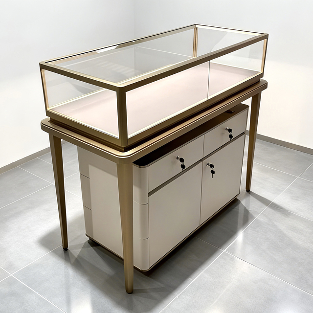 Wholesale 2026 Mirror Jewelry Store Cabinet Custom Electronic Locks Colors Logos Quickly Delivery Fashion Mirror Jewelry Cabinet