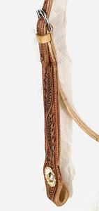 Directo de fábrica personalizado hecho a mano cuero genuino occidental Headstall venta al por mayor equipo de equitación con tallado - Product Image 3