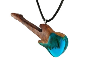 Vintage Homme Femme Résine Bois Pendentif Résine Époxy Bijoux Idées Bois Mirha Collier Fait Inde Collier De Mariage Grossiste - Product Image 1