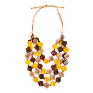 Handmade Resin Necklace Statement Jewelry with <b>Crystal</b> <b>Pendant</b> Fashion Accessory - Product Image 5