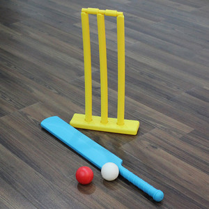 <b>Cricket</b> Kit Junior <b>Plastic</b> <b>bat</b> Ball Kit <b>Cricket</b> Playing Set for Kids Indoor Beach Outdoor Garden Play Set for All Ages Kids - Product Image 6