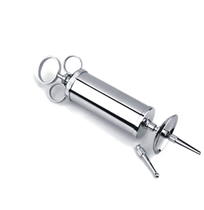 Veterinary Syringe Reusable Double Nozzle Three Ring Handle Animal Injection Equipment - Product Image 3