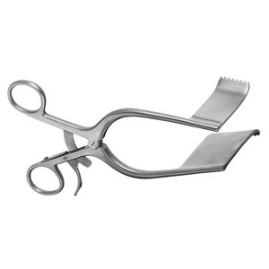 Retractor de laminectomía de 7 pulgadas con mango de anillo y bloqueo de trinquete, instrumento quirúrgico de acero inoxidable para cirugía de columna vertebral - Product Image 5
