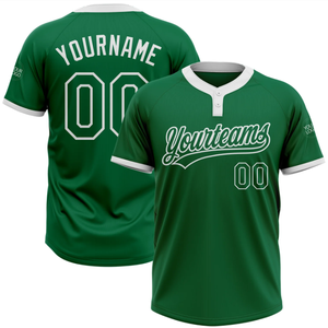 Camiseta de béisbol de dos botones, camiseta de béisbol sublimada, diseño personalizado, servicio OEM, proveedor mayorista - Product Image 2