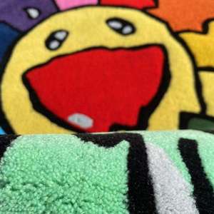 Tapis et tapis de voiture personnalisés avec logo de design tibétain, tapis d'extérieur en acrylique 3D tuftés à la main, antidérapants et découpés sur mesure pour pique-nique - Product Image 6